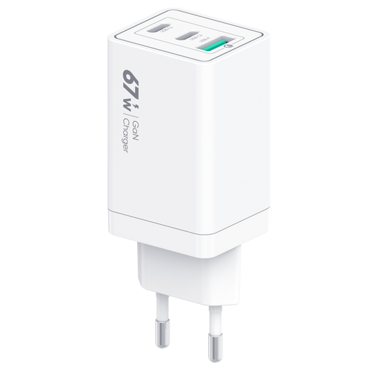 GaN 67W Dual Type-C & USB High Power Charger