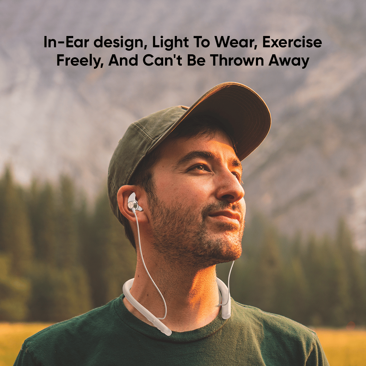 Silicone Neck Sports Wireless Earphones