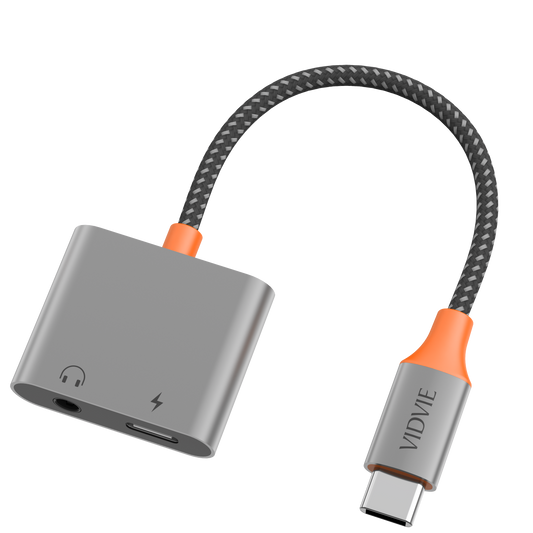 Type-C to Type-C+DC 3.5mm Digital Audio Converter