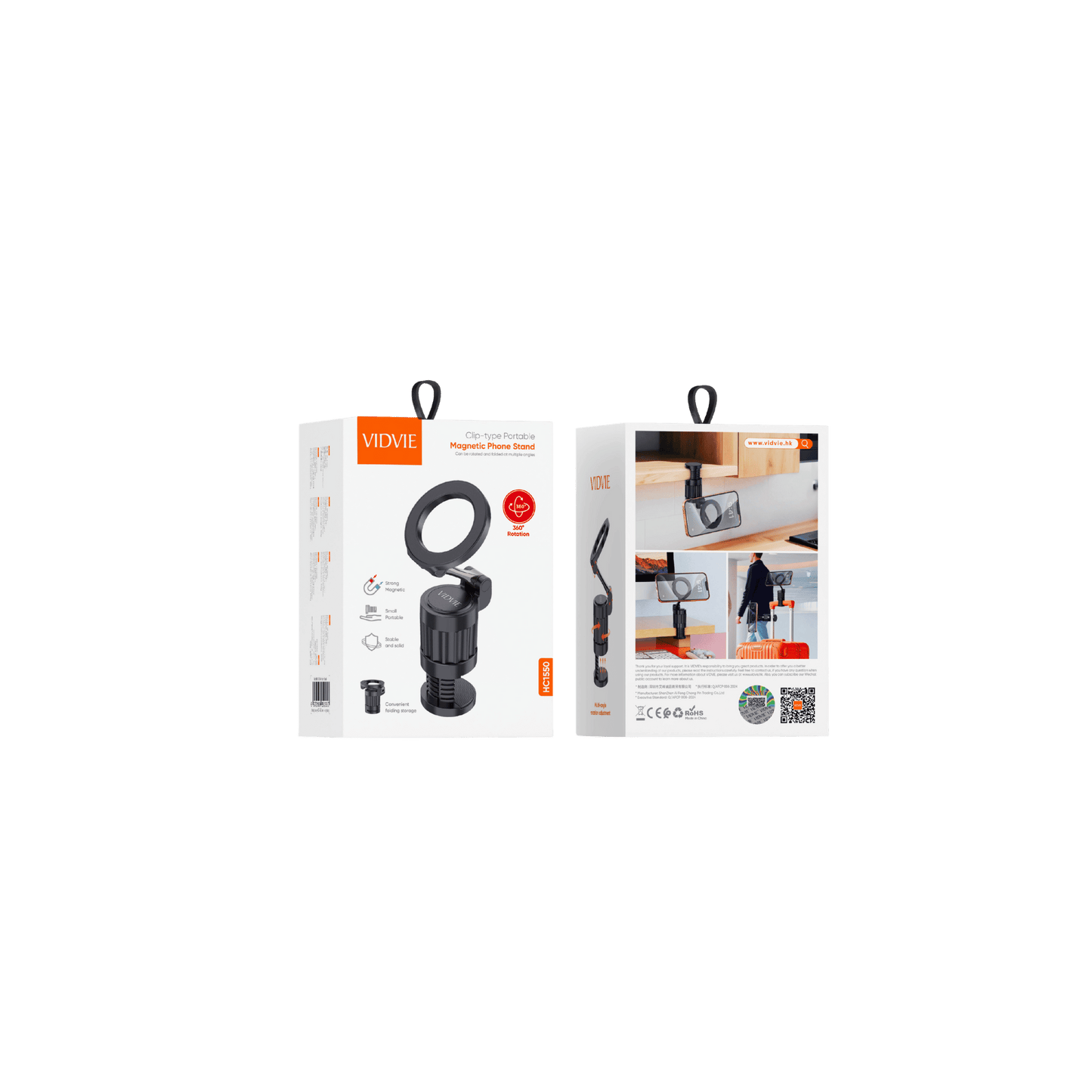 Clip-Type Portable Magnetic Phone Stand