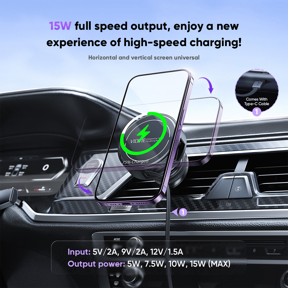 Magnetic Wireless Car Holder