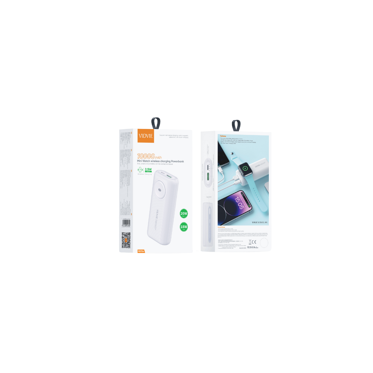 10,000mAh Mini Watch Wireless Charging Powerbank