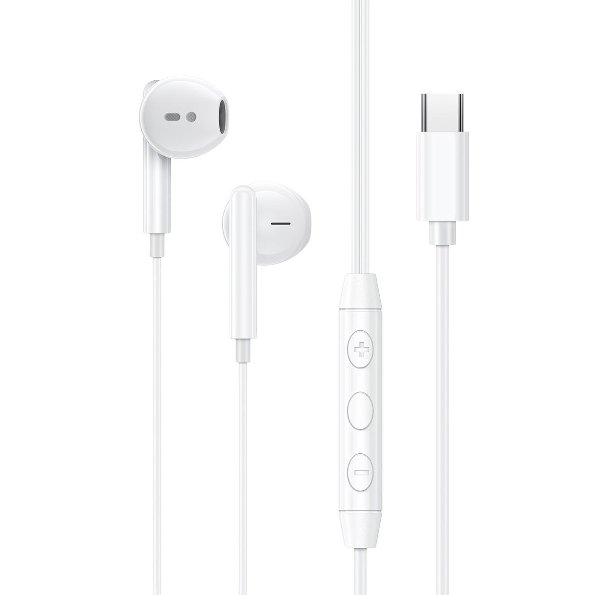 Semi In-Ear Type-C Cable Control Wired Headset