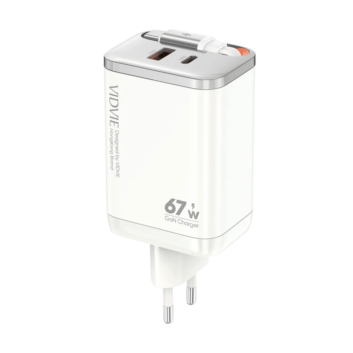 Retractable Cord GaN Fast Charger | 67W