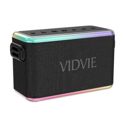 Portable Colorful LED Dual Microphone Karaoke Wireless Speaker