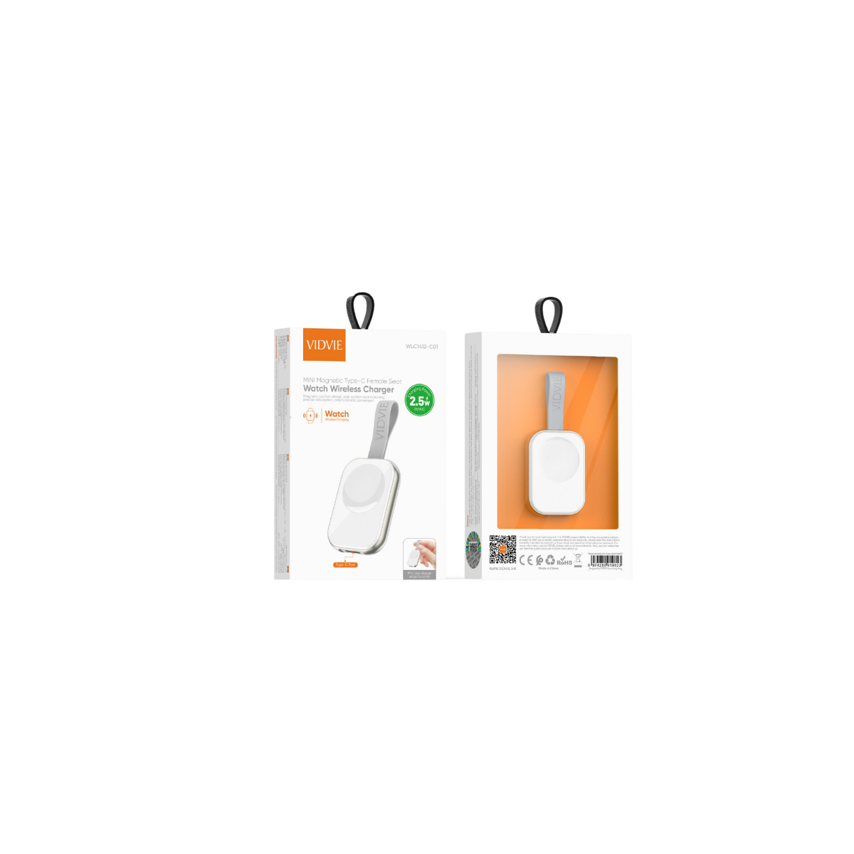 MINI Magnetic Type-C Female Seat Watch Wireless Charger
