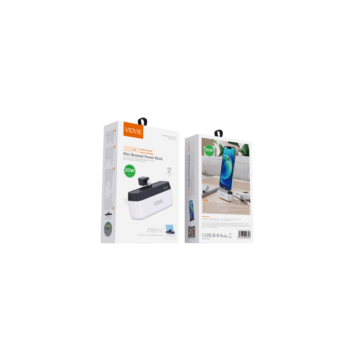 5,000mAh Mini Bracket Powerbank | Lightning