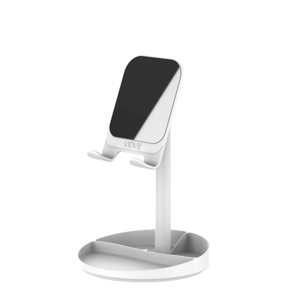 Retractable Storage Vanity Mirror Desktop Phone Holder