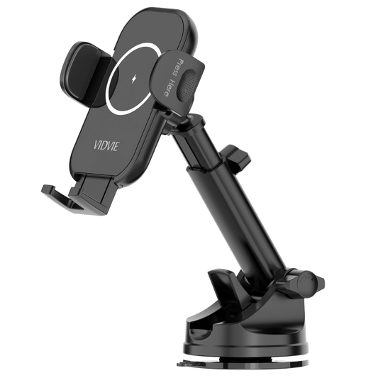 Wireless Charging Center Console Suction Cup Car Holder