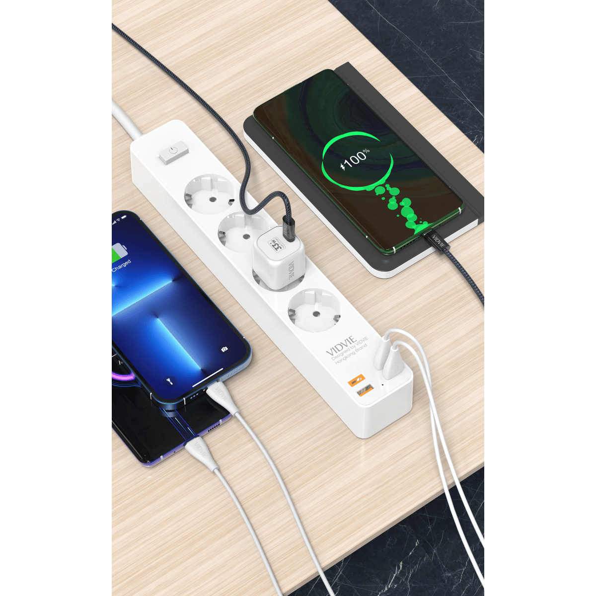 2,400W USB-C + 3 USB Power Strip