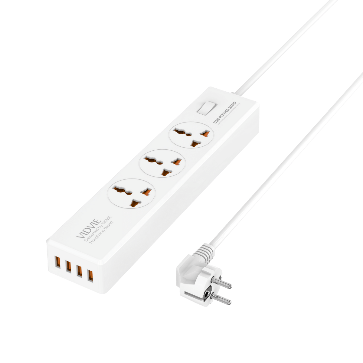 2,400W 4 USB Power Strip