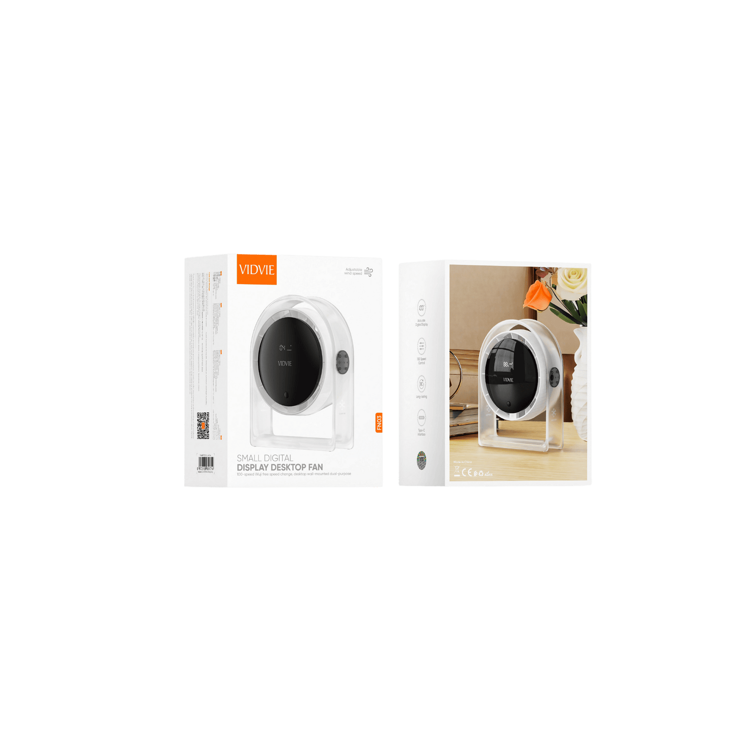 Small Digital Display Desktop Fan