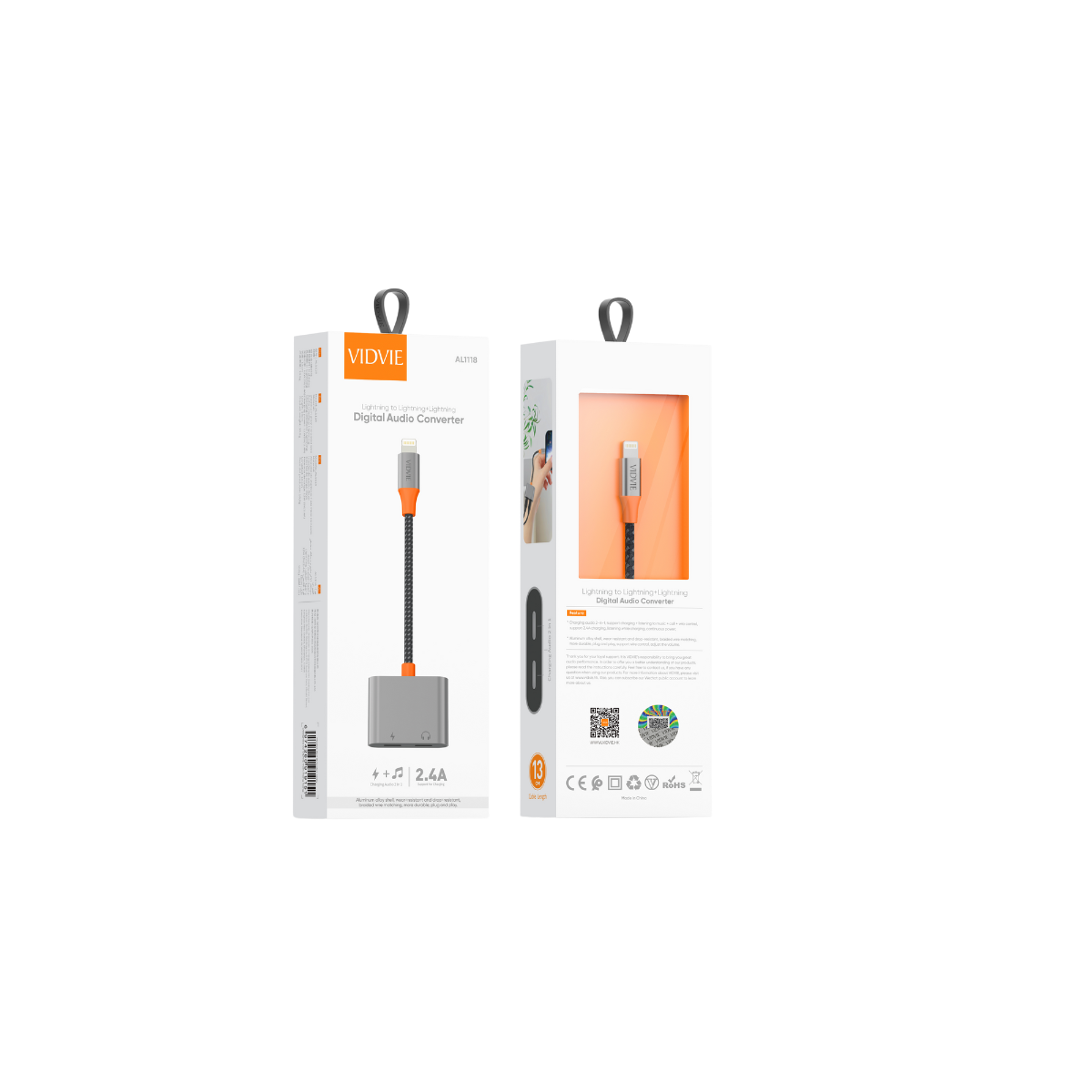 Lightning to Lightning+Lightning Digital Audio Converter