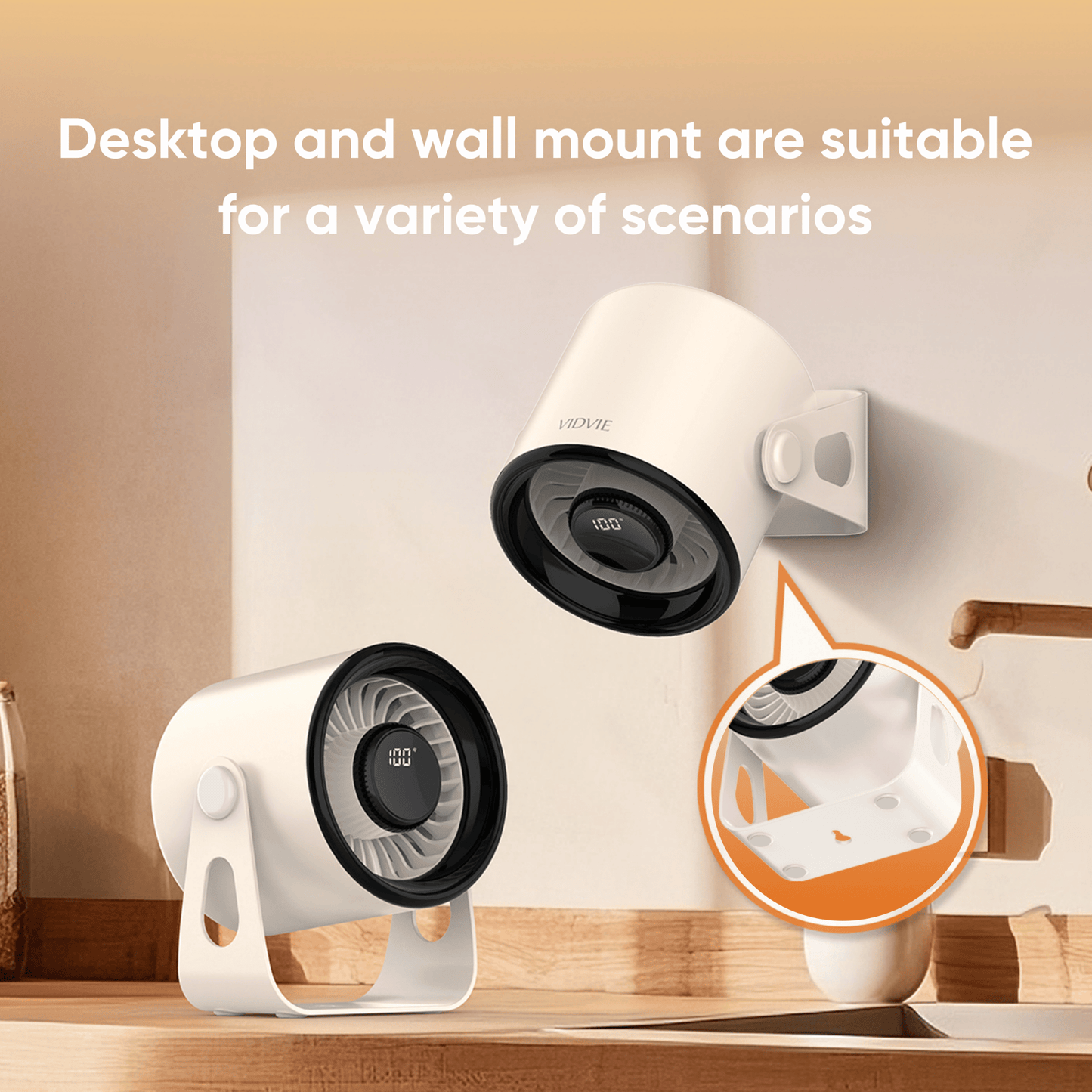 Digital Display Desktop Fan