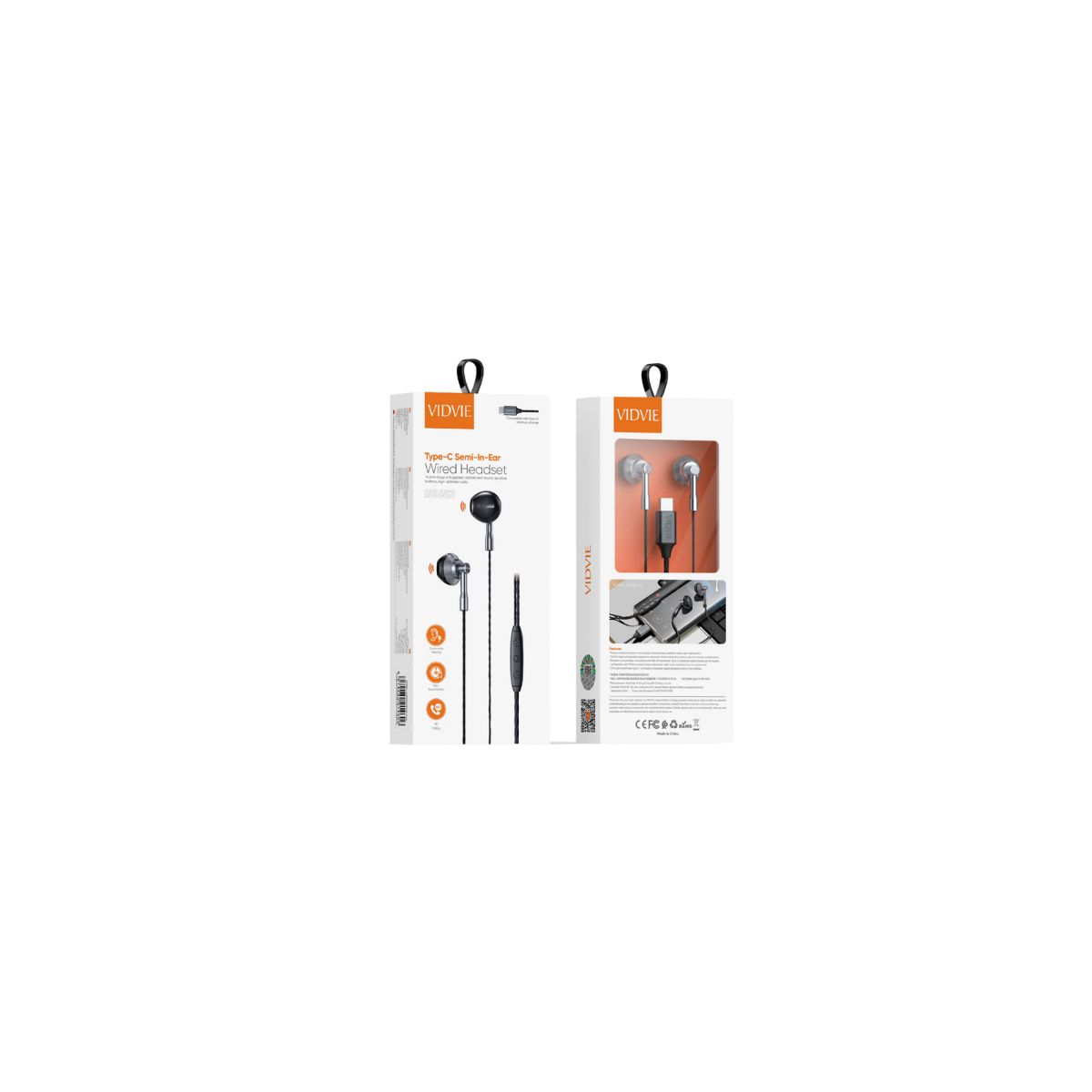 Type-C Semi-in-Ear Wired Headset