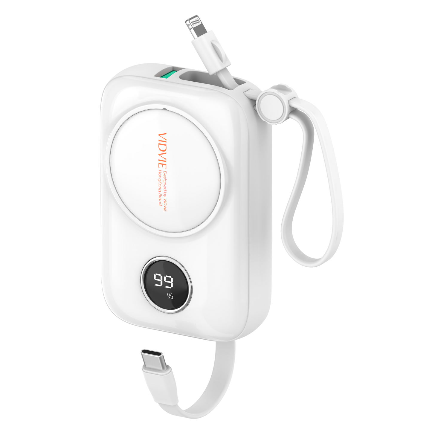 10,000mAh Mini 2 IN 1 LED Digital Screen Charging Powerbank