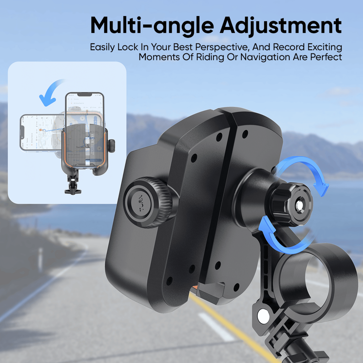 Outdoor Cycling Phone Rotating Holder