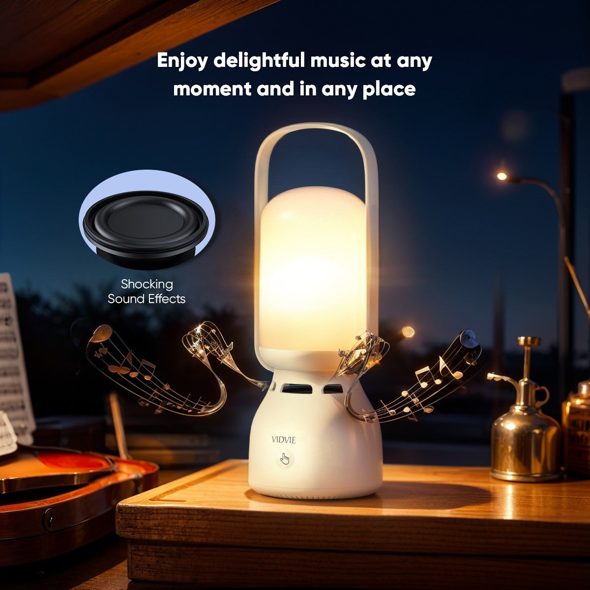 Outdoor Camping Colorful Breathing Light Speaker