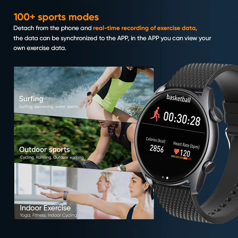 AMOLED Wireless Call Smart Watch