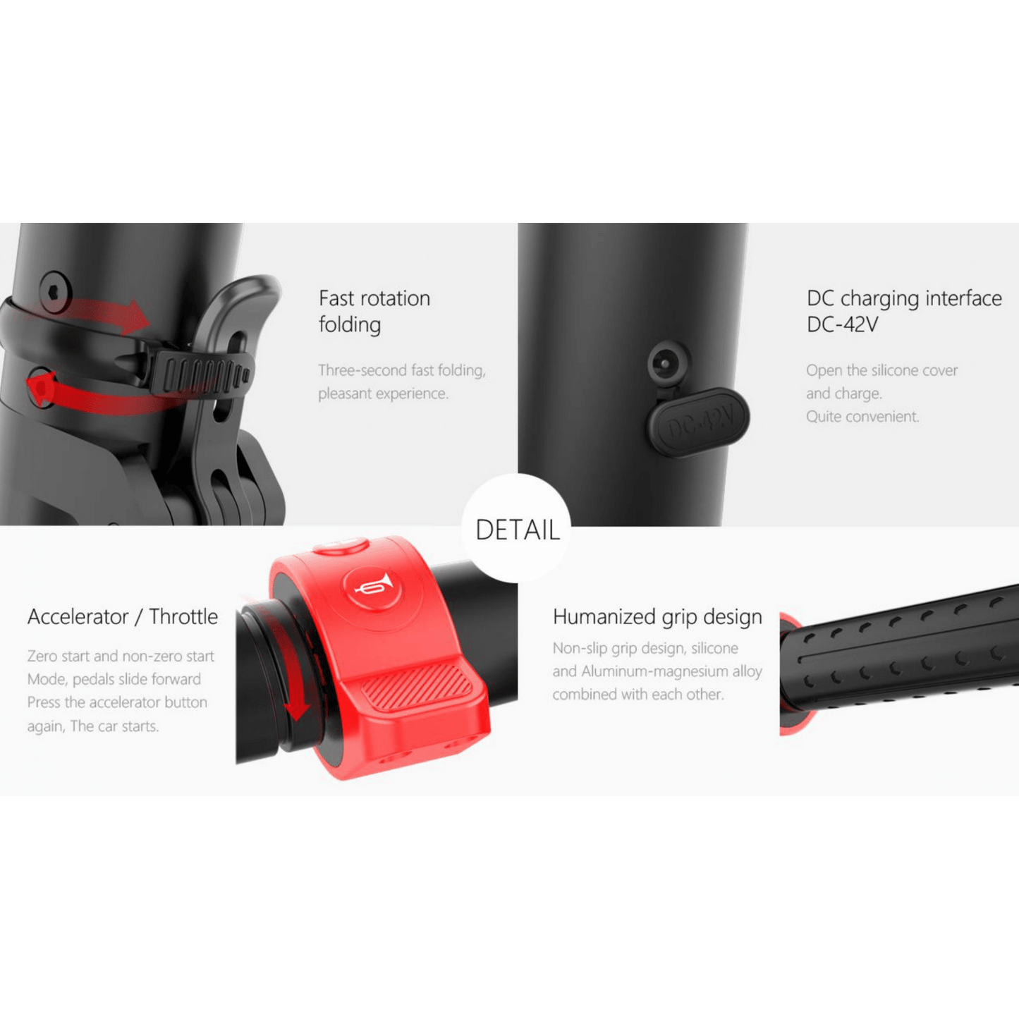 ESC02 Urban 350W Electric Scooter – 32km/h, 45km Range, 10” Tires, Lightweight Design