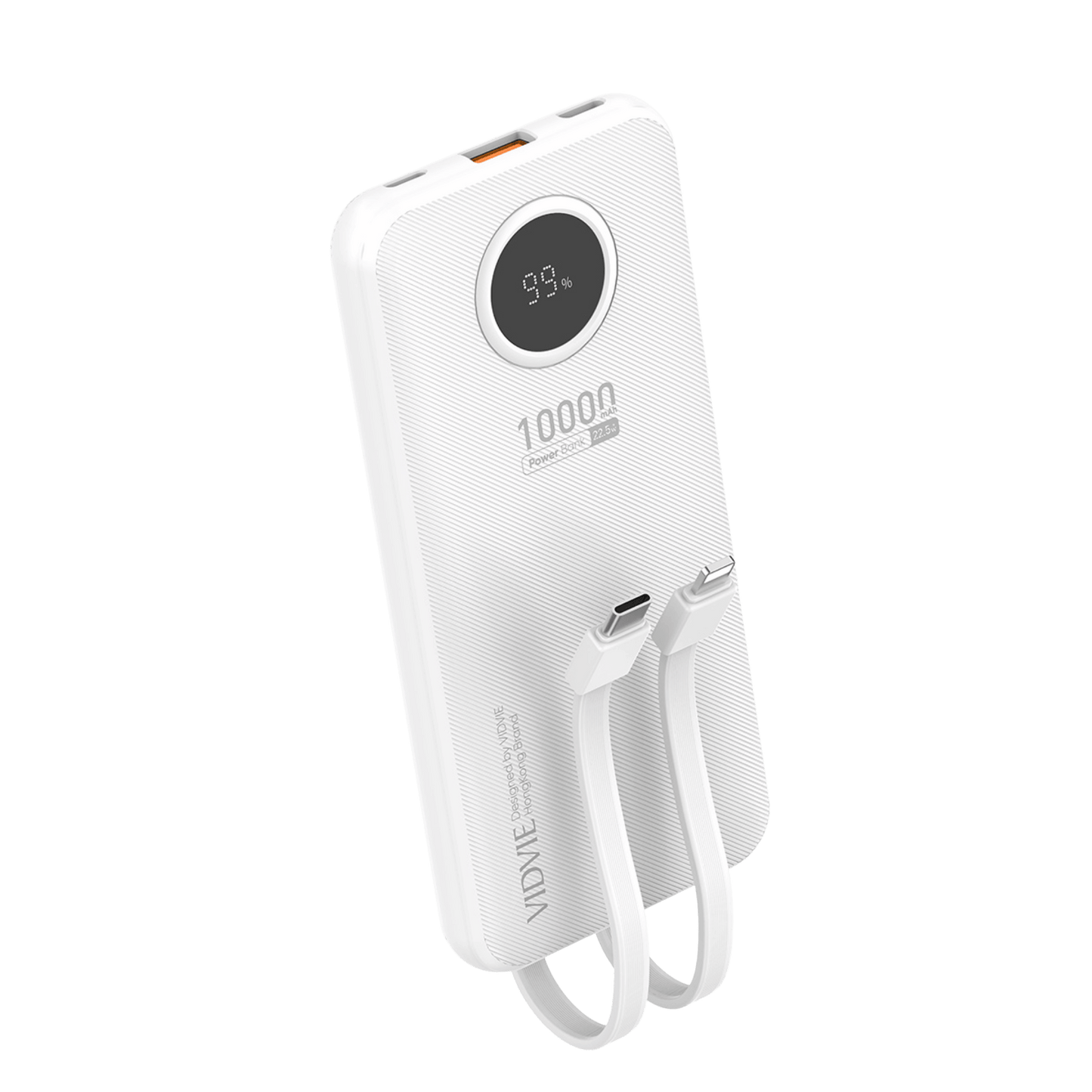 10,000mAh 2-IN-1 Charging Power Bank With Dual Wire