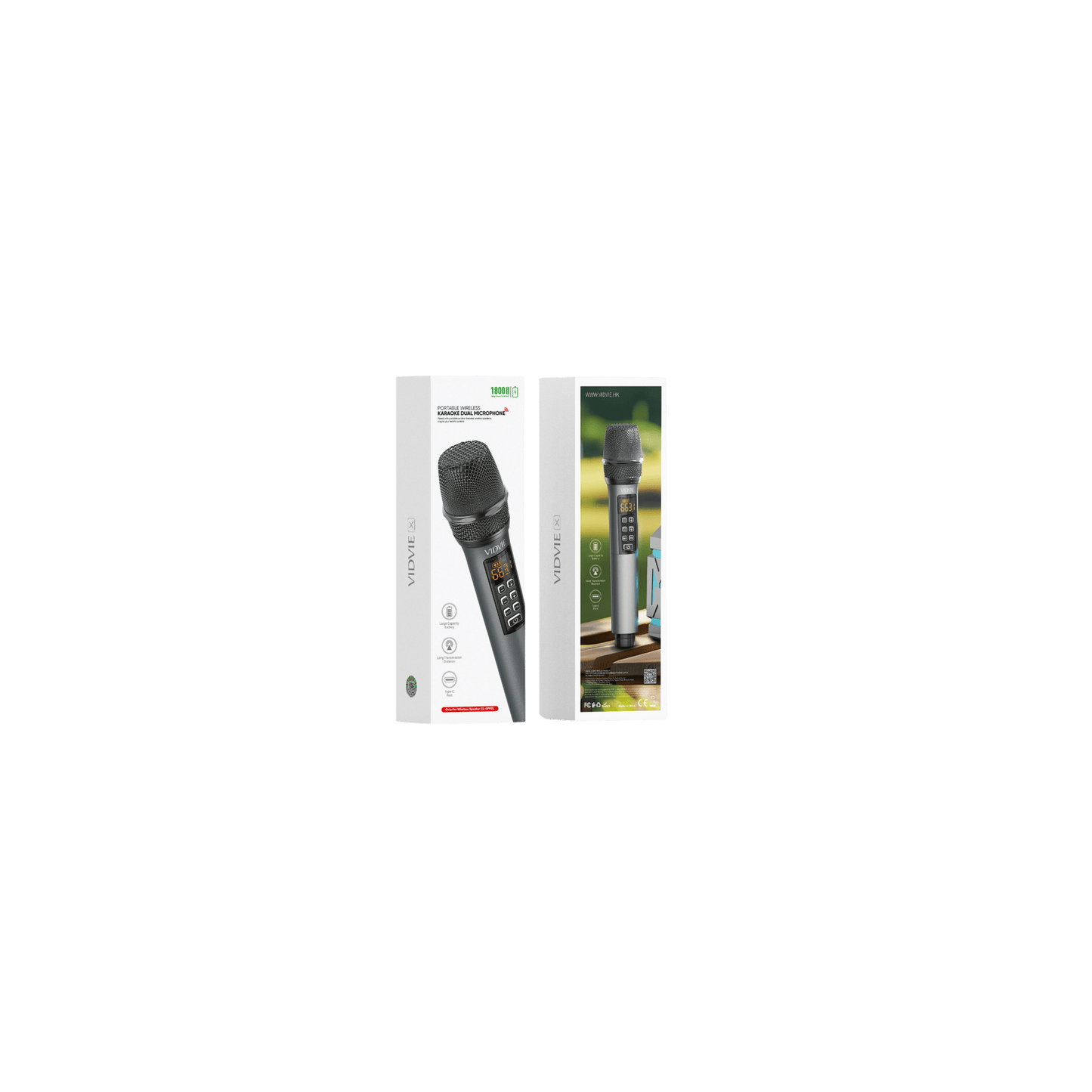 Portable Wireless Karaoke Dual Microphone