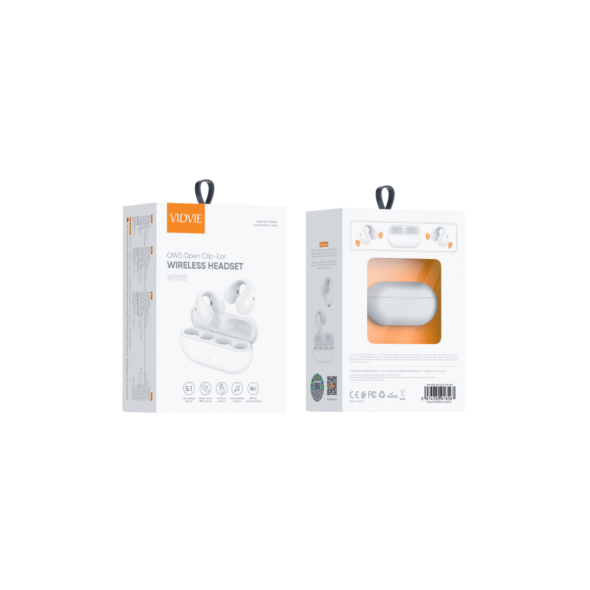 OWS Open Clip-Ear Wireless Headset