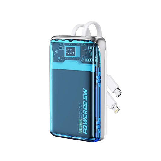 20,000mAh Transparent Powerbank | 2 IN 1 Dual-Wire Charging