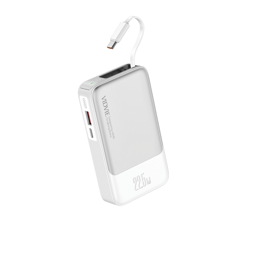 10,000mAh Power Bank with Retractable Type-C Charging Cable