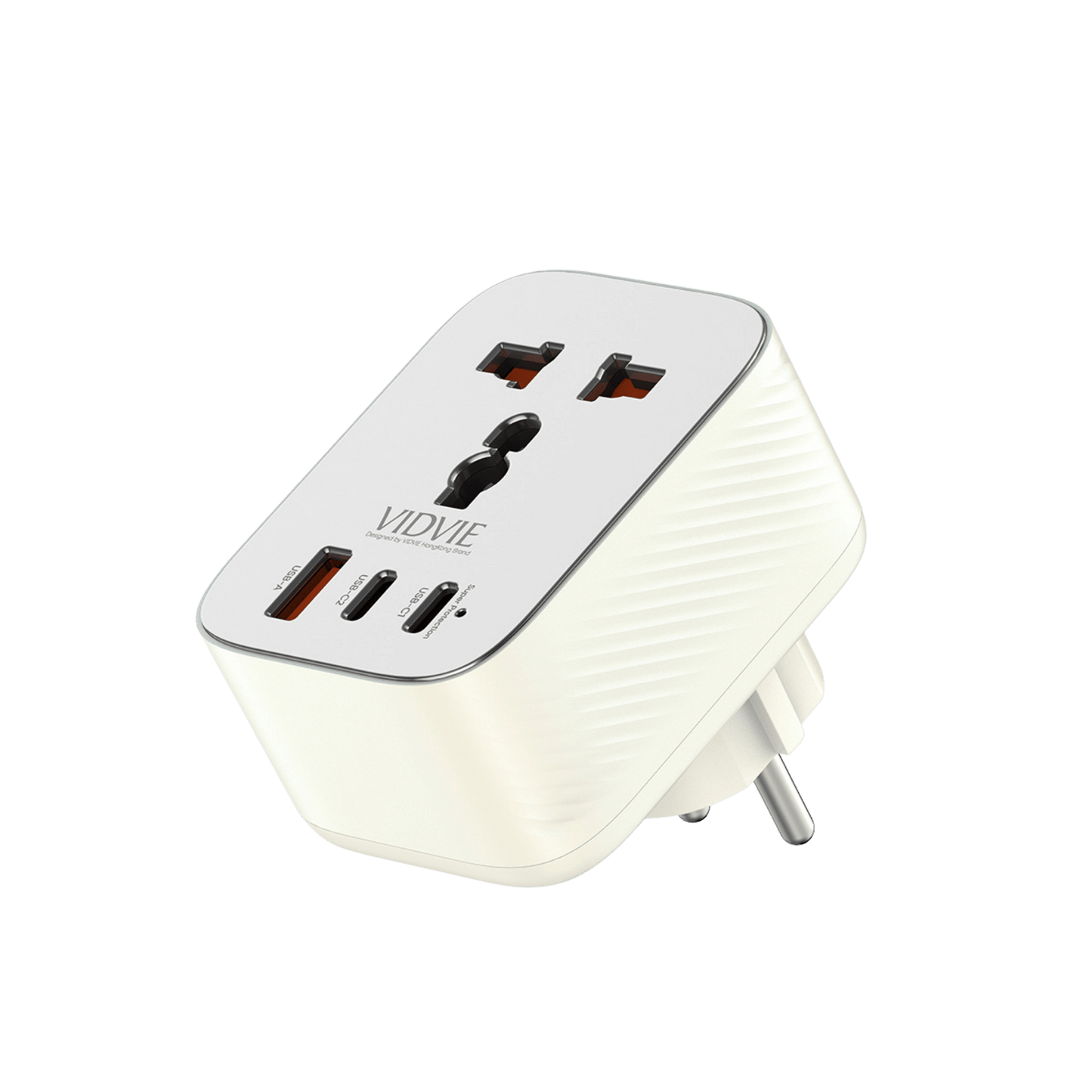 Dual USB-C & Single USB GaN 20W Travel Adapter