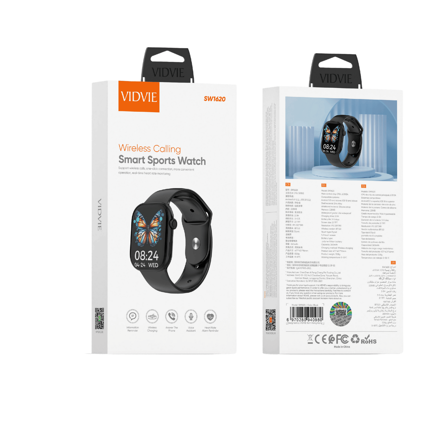 Wireless Calling Smart Sports Watch