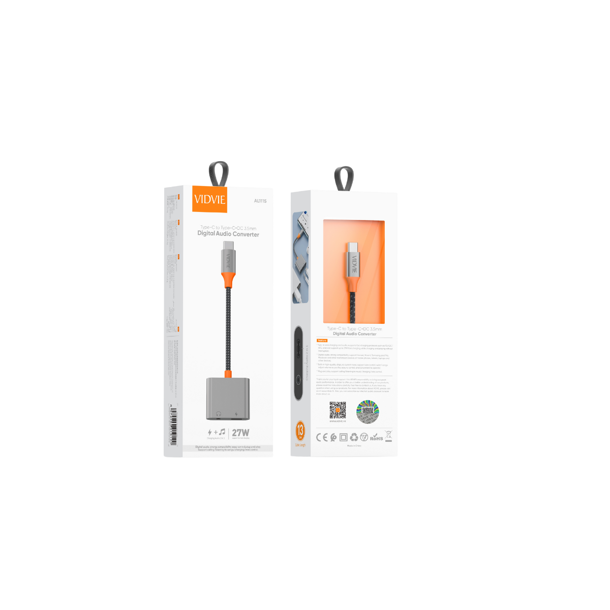 Type-C to Type-C+DC 3.5mm Digital Audio Converter