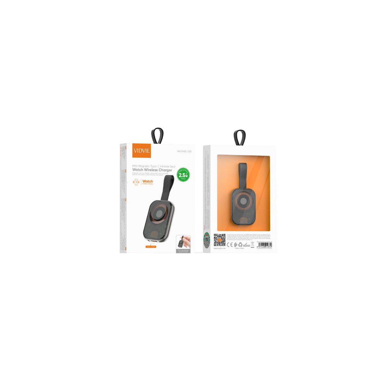 MINI Magnetic Type-C Female Seat Watch Wireless Charger