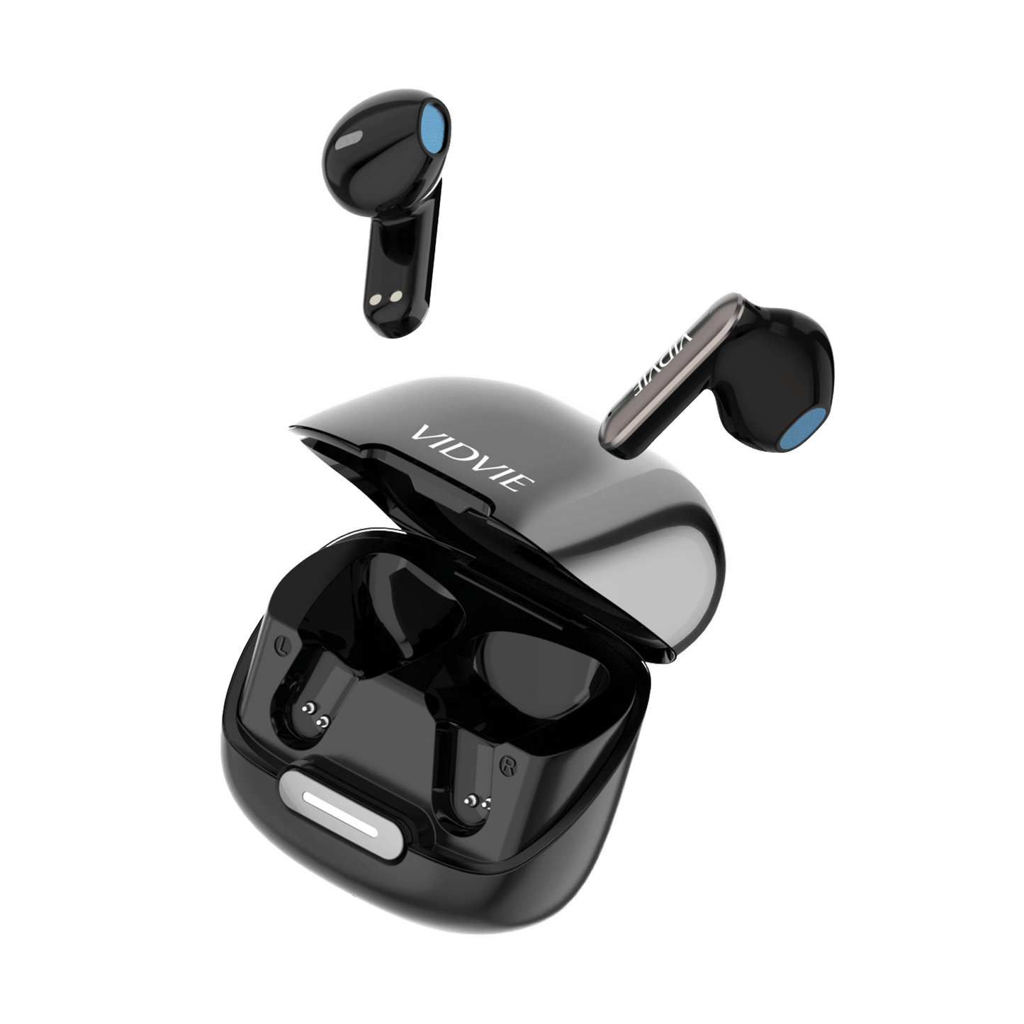Semi-In-Ear Noise Cancelling TWS Wireless Earbuds (Black)