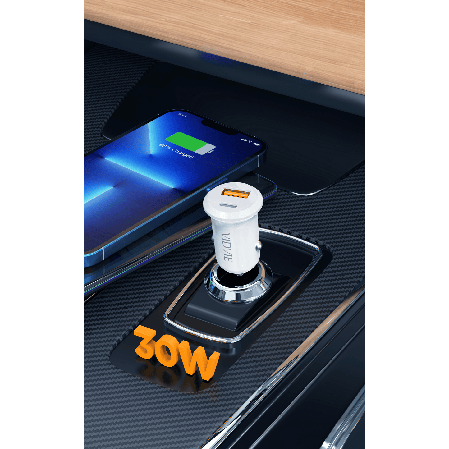 Mini Type-C & USB Fast Car Charger
