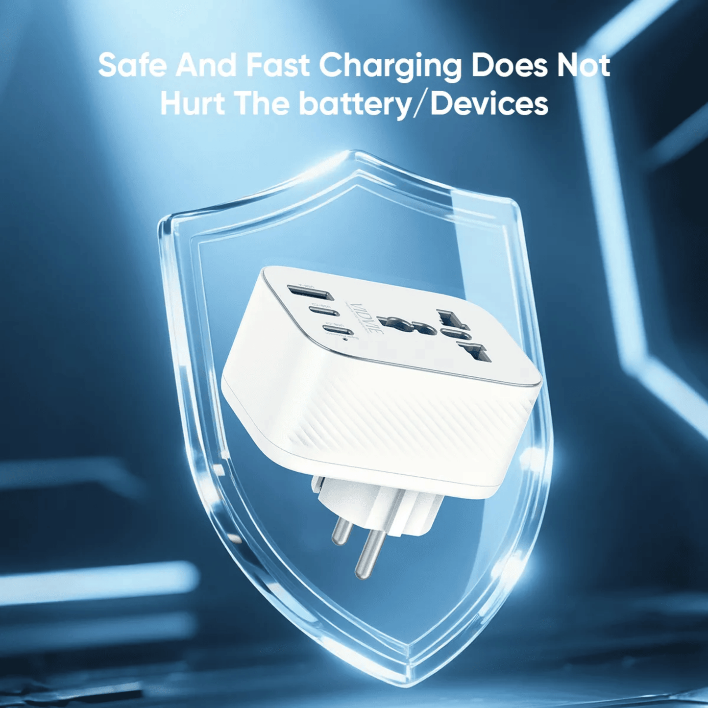 Dual USB-C & Single USB GaN 20W Travel Adapter