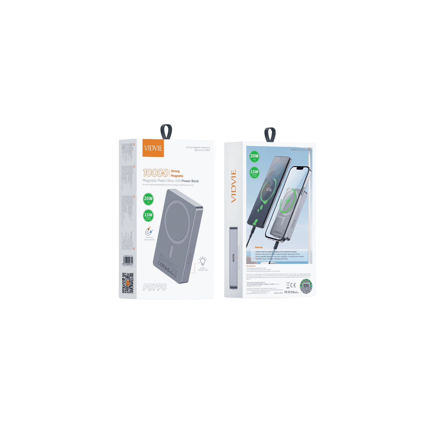 10,000mAh Magnetic Metal Ultra-Thin Power Bank
