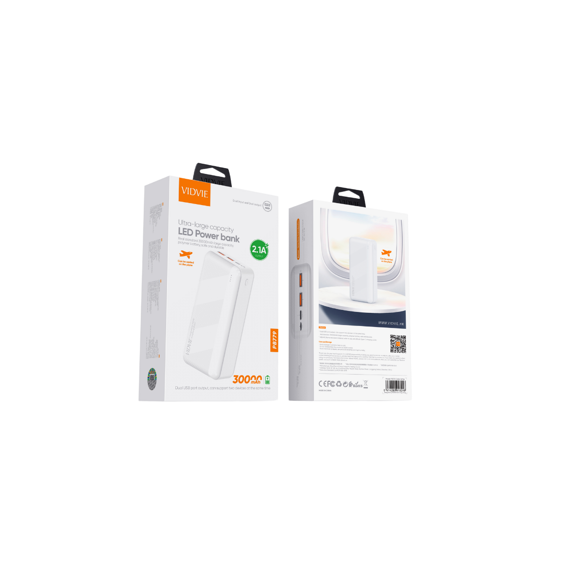 30,000mAh Ultra-Large Capacity LED Powerbank