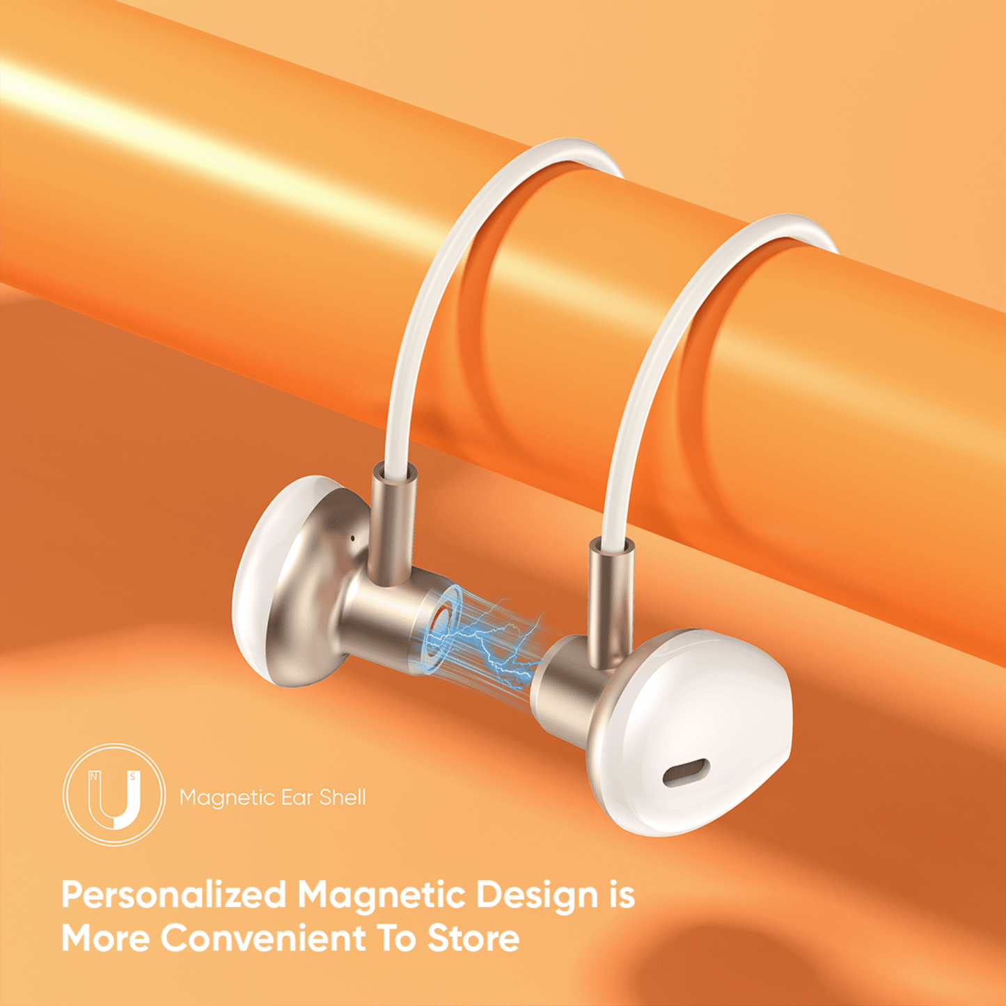 Silicone Halterneck Wireless Sports Headset (Semi In-ear)