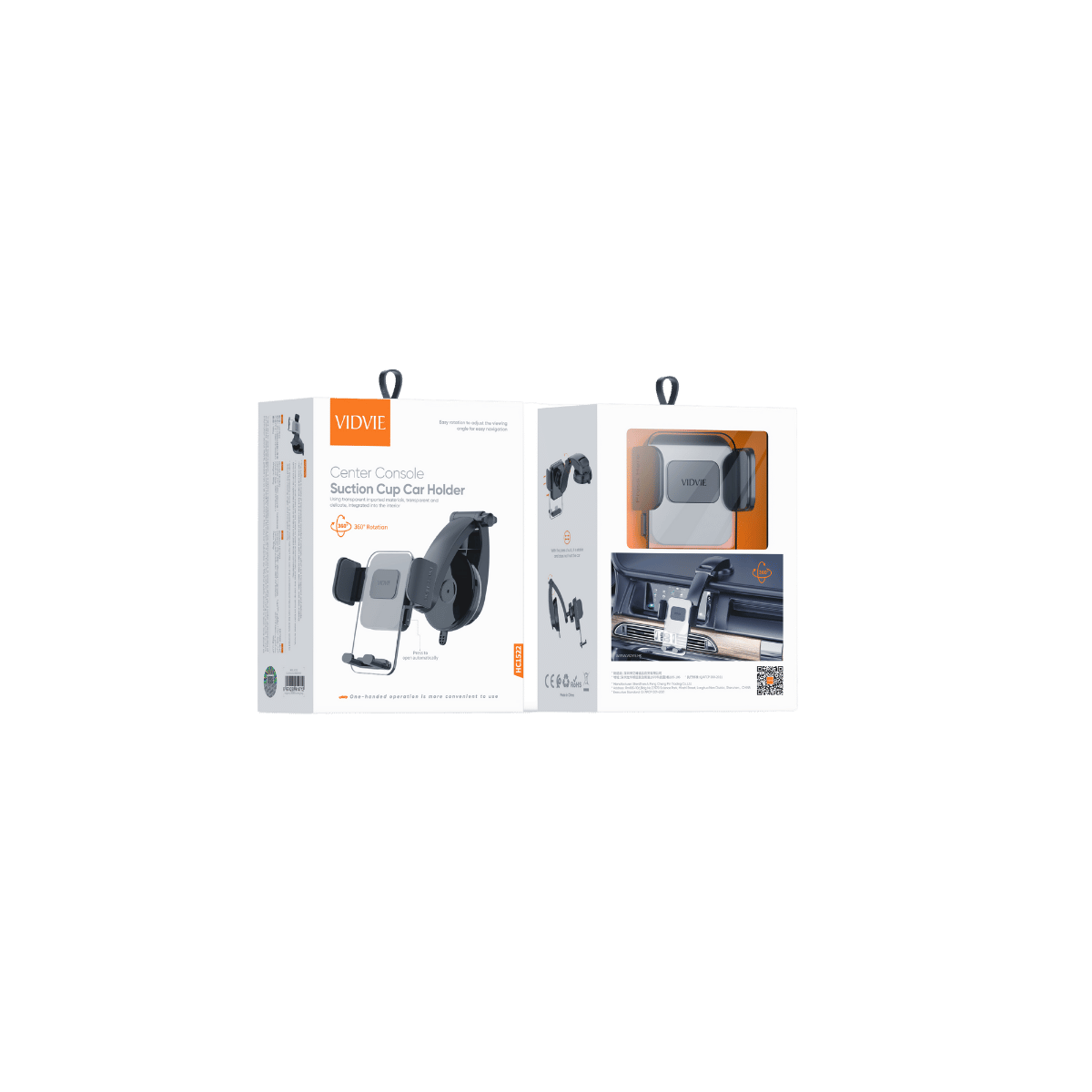 Center Console Suction Cup Car Holder