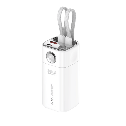 2-IN-1 Power Bank with Dual-Wire Charging