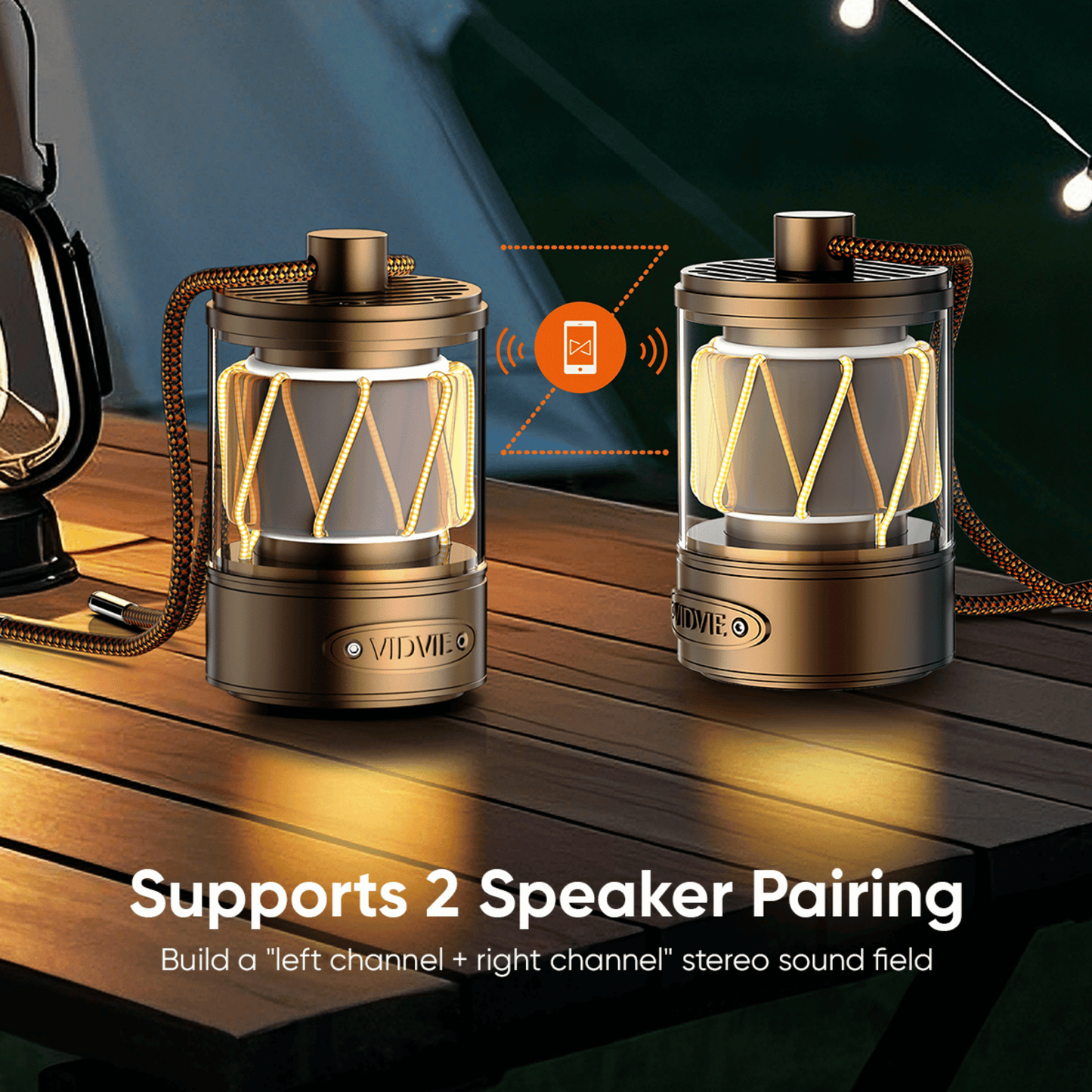 Outdoor Portable Night Lights Wireless Speaker