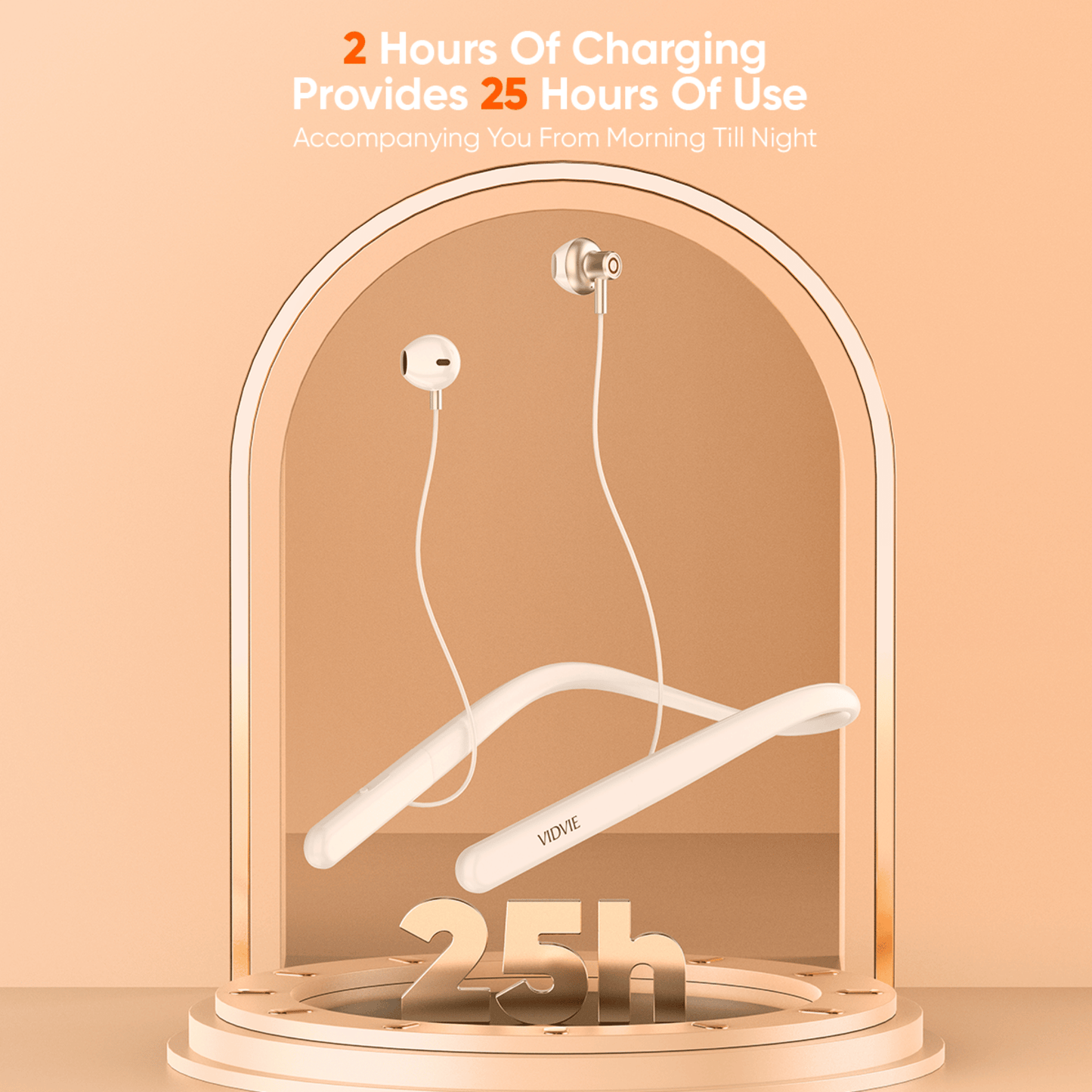 Silicone Halterneck Wireless Sports Headset (Semi In-ear)