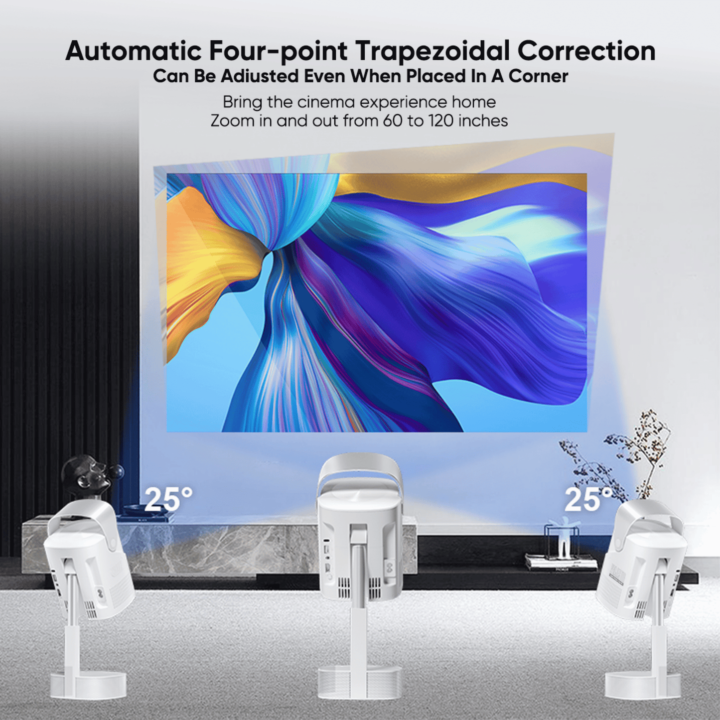 Autofocus Multifunctional HD Intelligent Projector