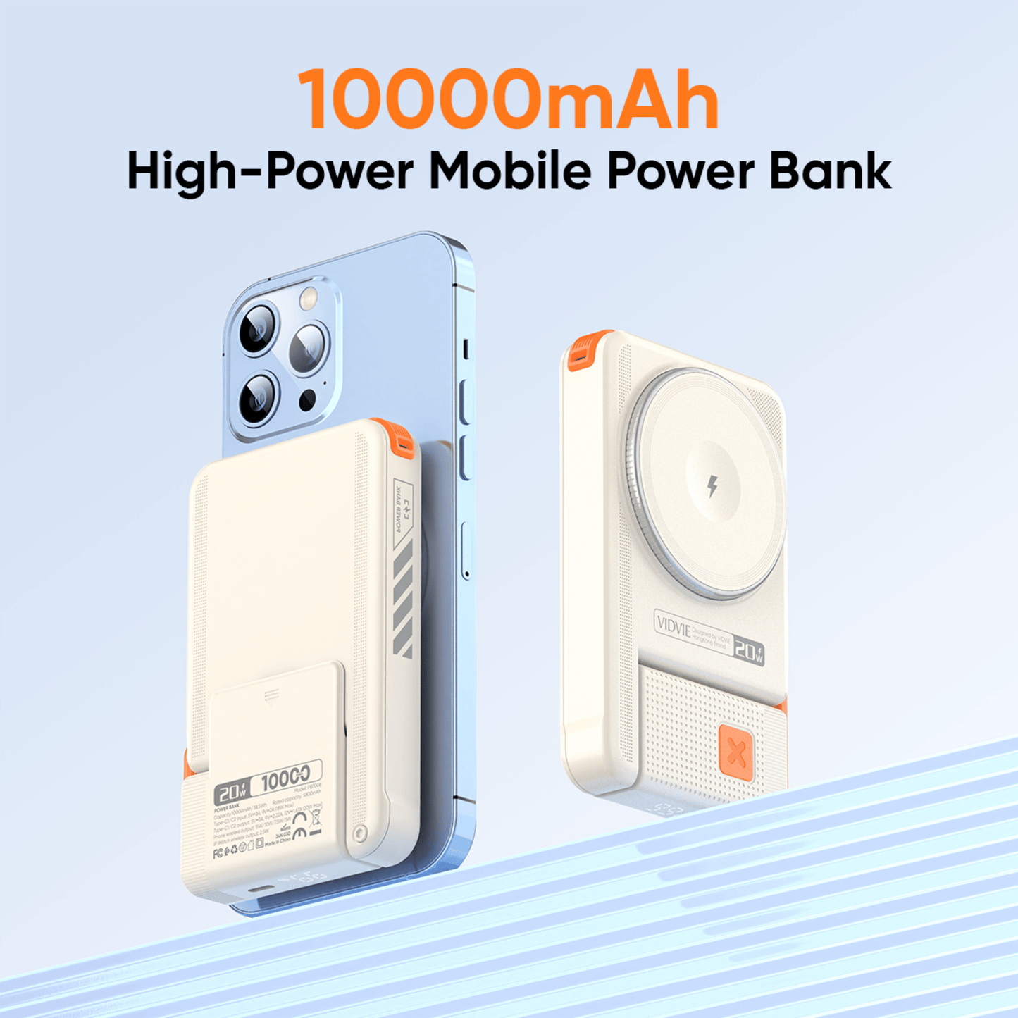 10,000mAh 3-IN-1 Magnetic Wireless Charging Power Bank