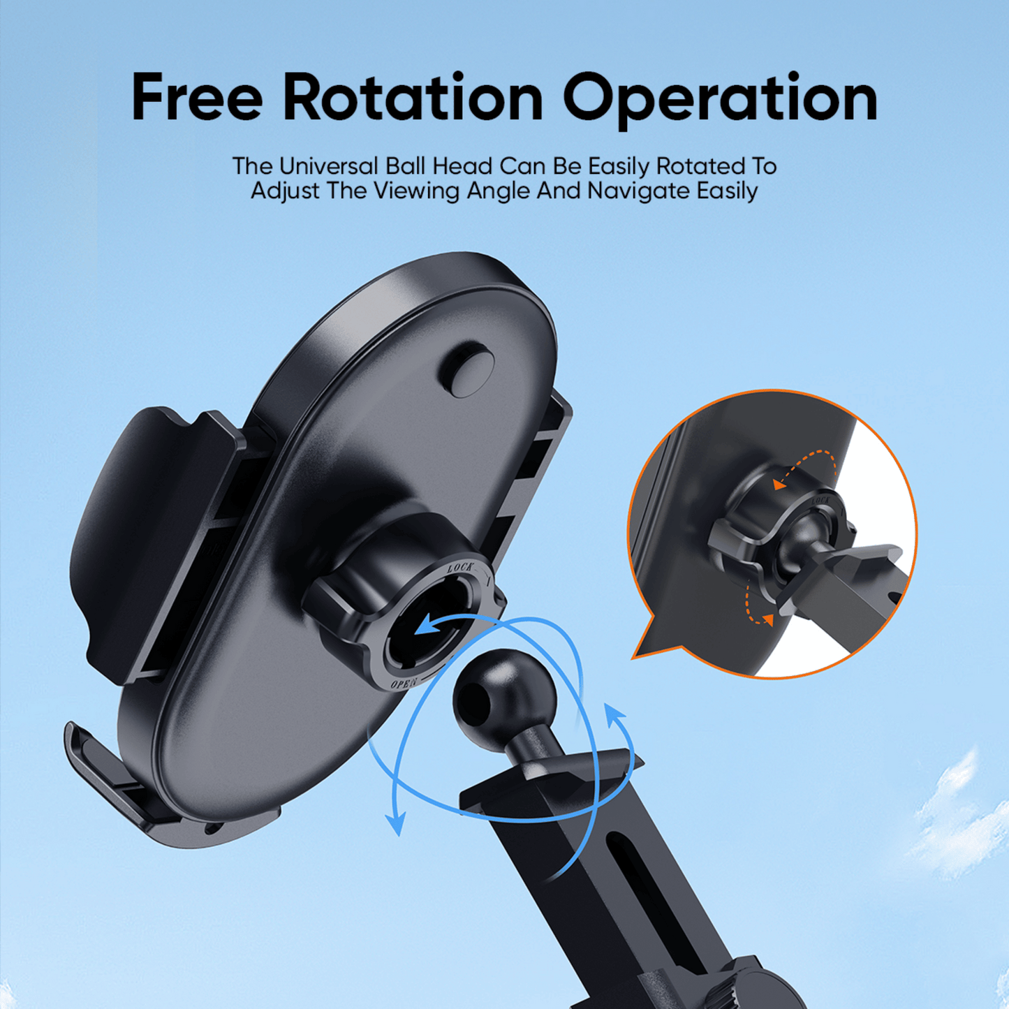 Suction Cup Foldable Car Holder