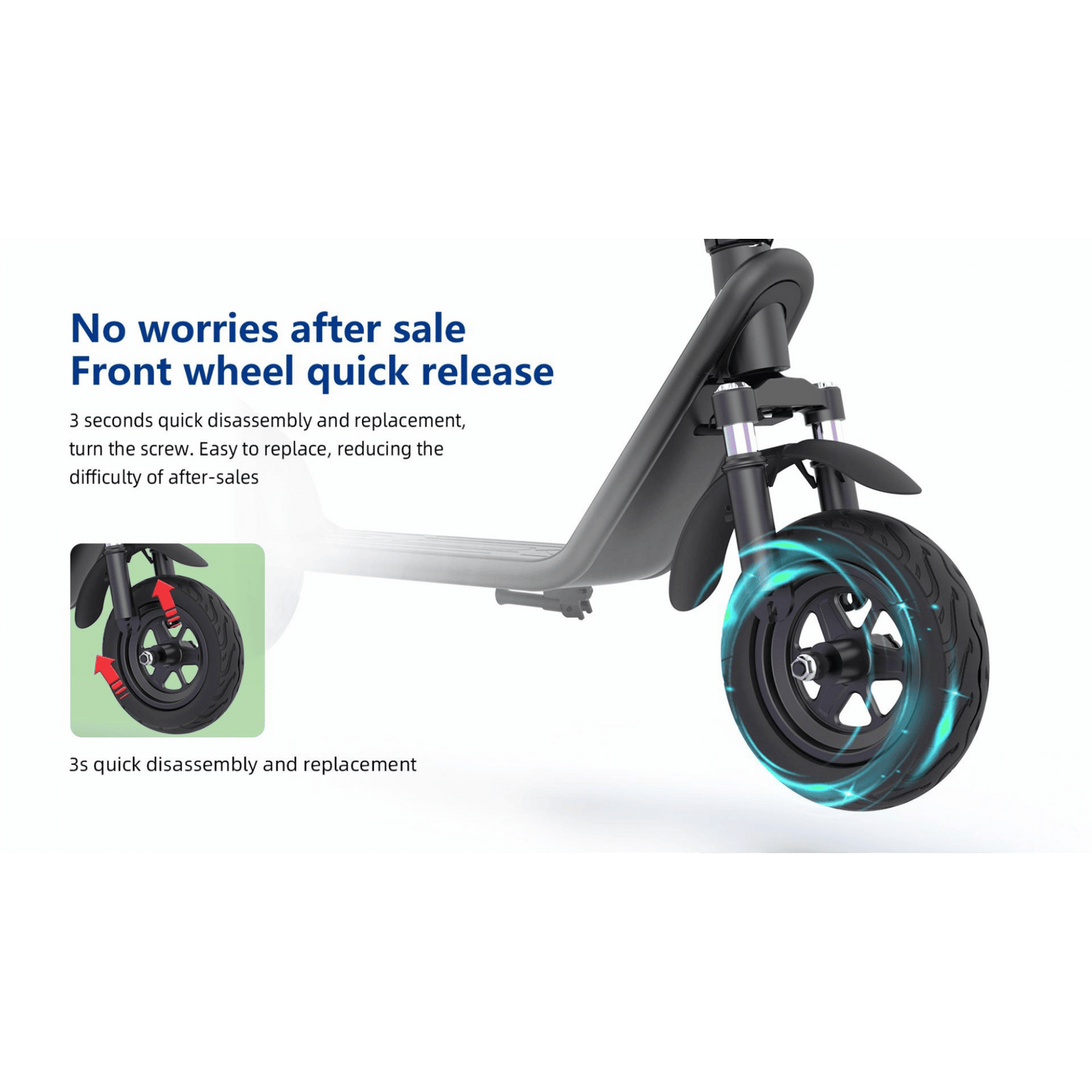 ESC03 Pro 450W Electric Scooter – 35km/h, 50km Range, 10” Tires, Dual Suspension
