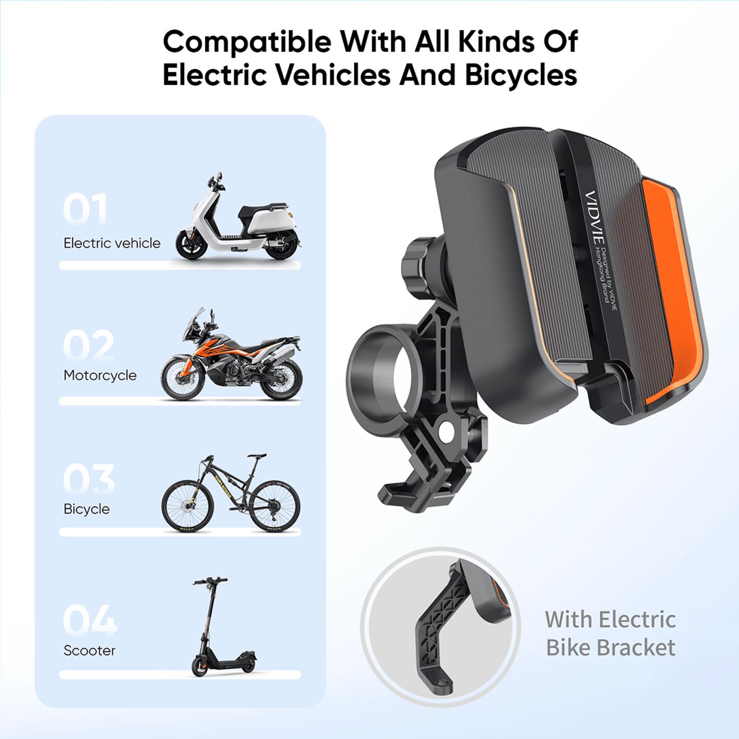 Outdoor Cycling Phone Rotating Holder