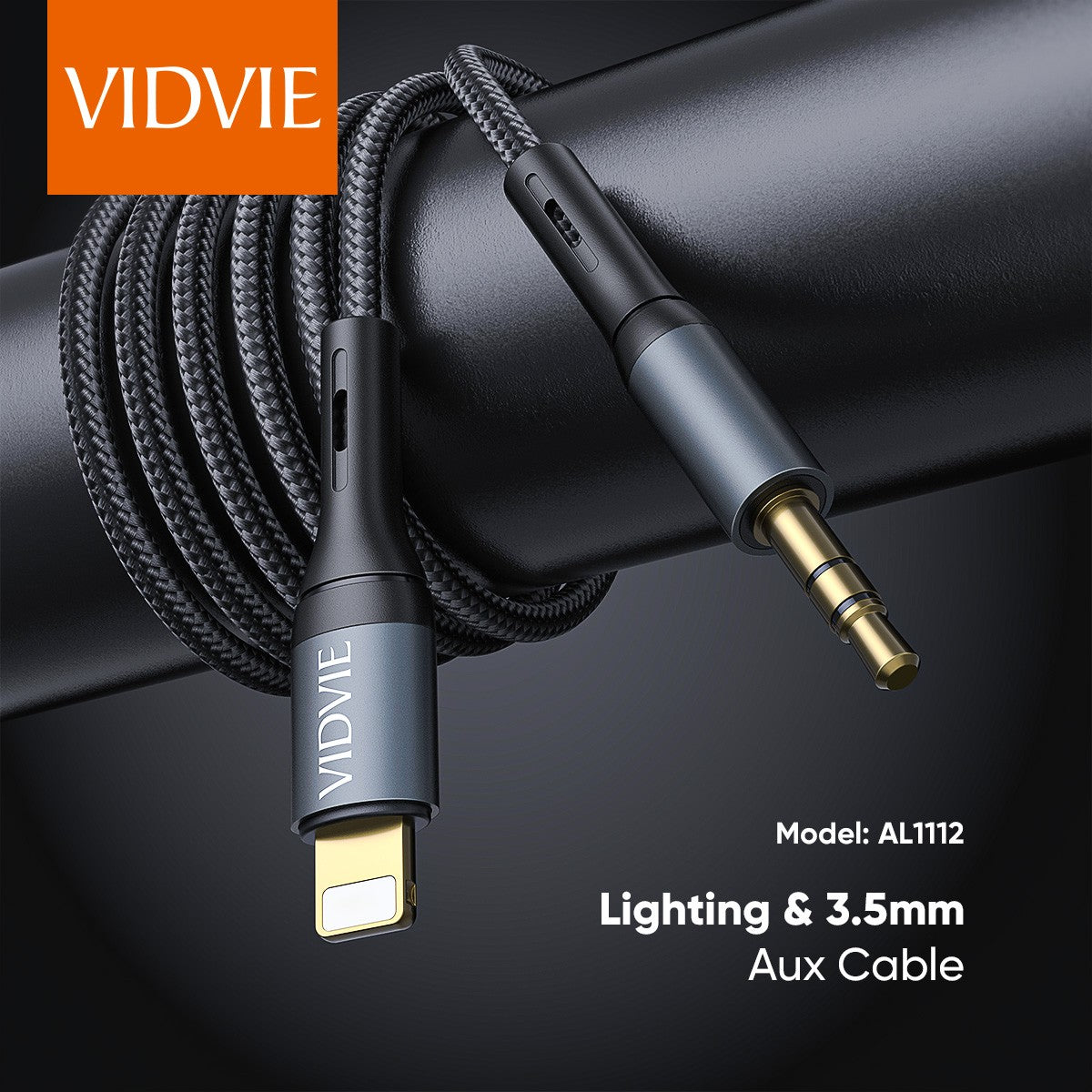 iP & 3.5mm Aux Cable 180cm
