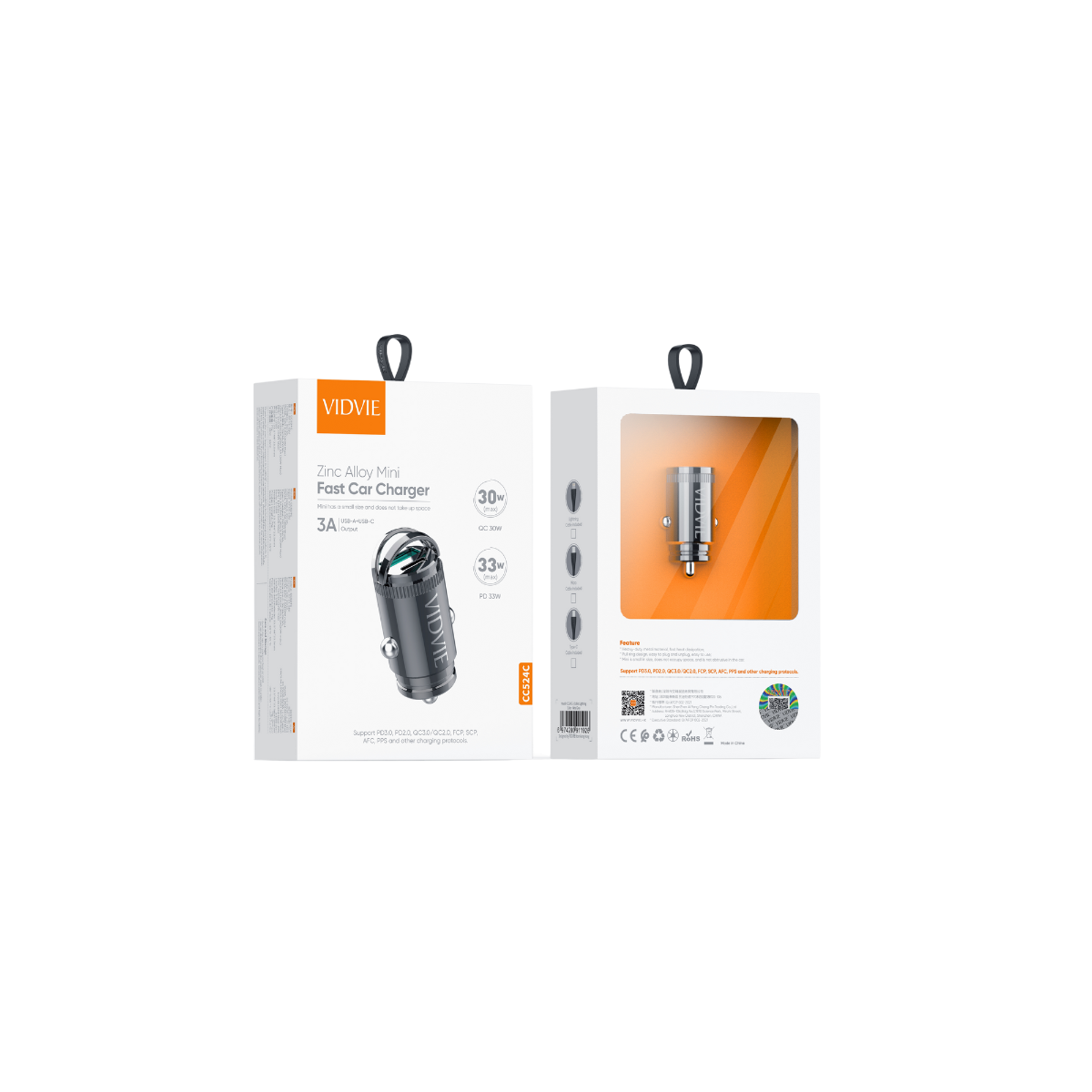 Zinc Alloy Mini Fast Car Charger